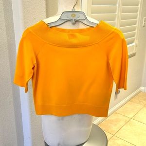 Carlisle fun yellow/orange top, can be worn off the shoulders